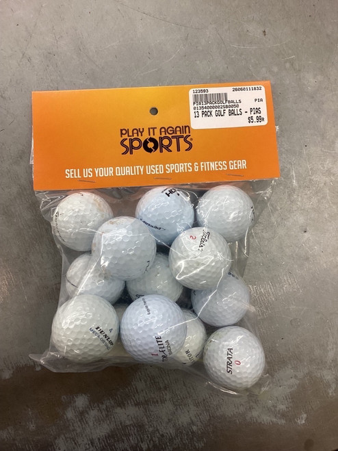 Vist Large View of Product Image Which is New 13 PACK GOLF BALLS - PIAS