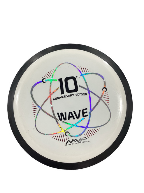 Vist Large View of Product Image Which is Used MVP 10TH ANNIVERSARY EDITION WAVE Disc Golf Driver White