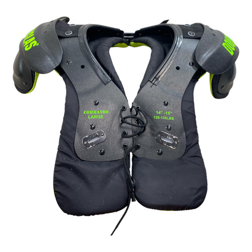 Vist Large View of Product Image Which is Used Douglas 14-15 SHOULDER PADS FB Shoulder Pads Black LG