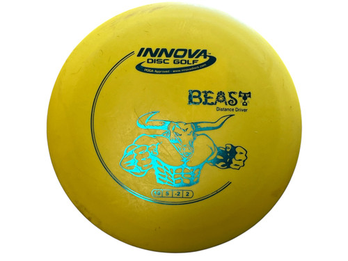 Vist Large View of Product Image Which is Used Innova BEAST Disc Golf Driver Yellow