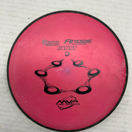 Vist Large View of Product Image Which is Used MVP ELECTRON FIRM ANODE Disc Golf Putter Red 168g