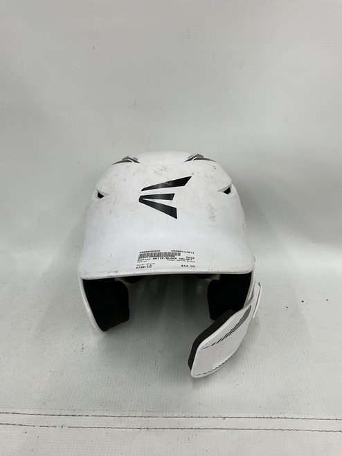 Vist Large View of Product Image Which is Used Easton WHITE/BLACK Batting Helmet No Mask White LG