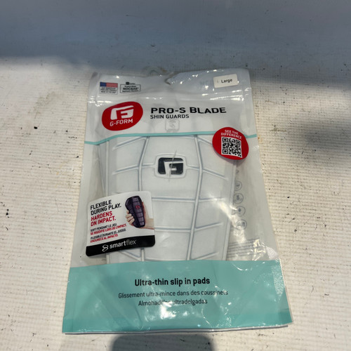 Vist Large View of Product Image Which is Used Gamewear Soccer Shin Guards Adult White LG
