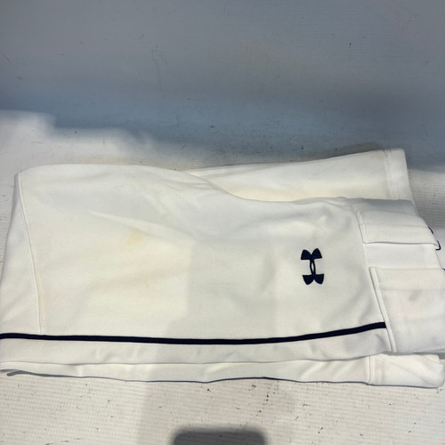 Vist Large View of Product Image Which is Used Under Armour WHITE BB/SB Pant Boys White MD