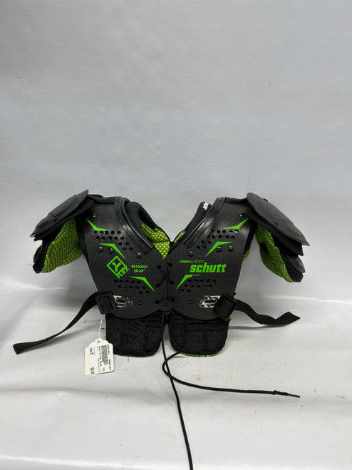 Vist Large View of Product Image Which is Used Schutt DS FLEX 26-28 FB Shoulder Pads Black SM