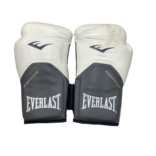 Vist Large View of Product Image Which is Used Everlast Boxing Gloves White M/L