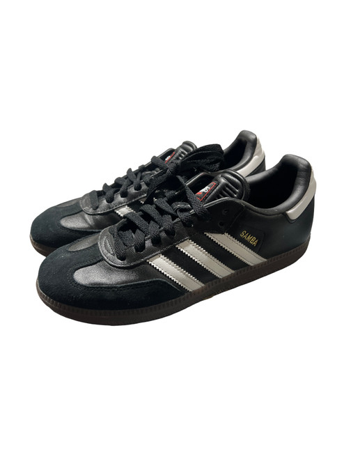 Vist Large View of Product Image Which is Used Adidas Soccer Indoor Shoes Black Senior 6