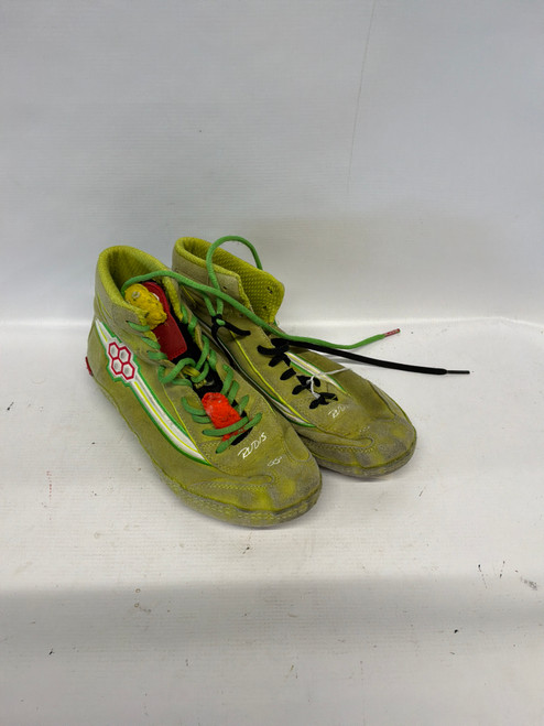 Vist Large View of Product Image Which is Used Rudis Wrestling Shoes Green Senior 7