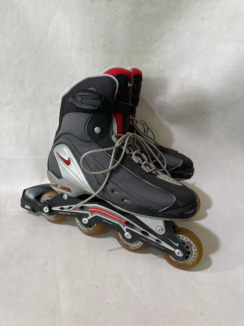 Vist Large View of Product Image Which is Used Nike NIKE MAX AIR SZ 12 Senior Rec Fitness Skates Grey Senior 12