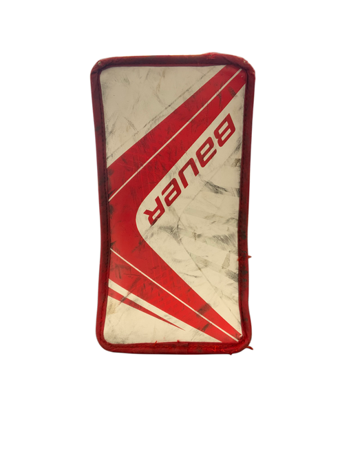 Vist Large View of Product Image Which is Used Bauer VAPOR X700 Junior Goalie Blocker White