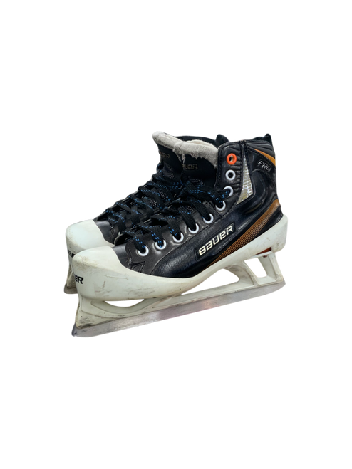 Vist Large View of Product Image Which is Used Bauer PRO GOALIE SKATES Junior Hockey Skate Junior 04.5