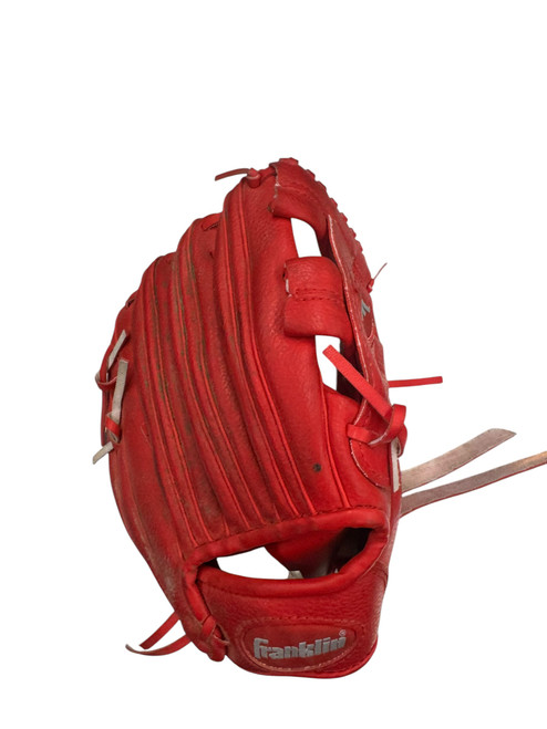 Vist Large View of Product Image Which is Used Franklin RTP BB/SB Glove RH Throw Red 9 1/2"