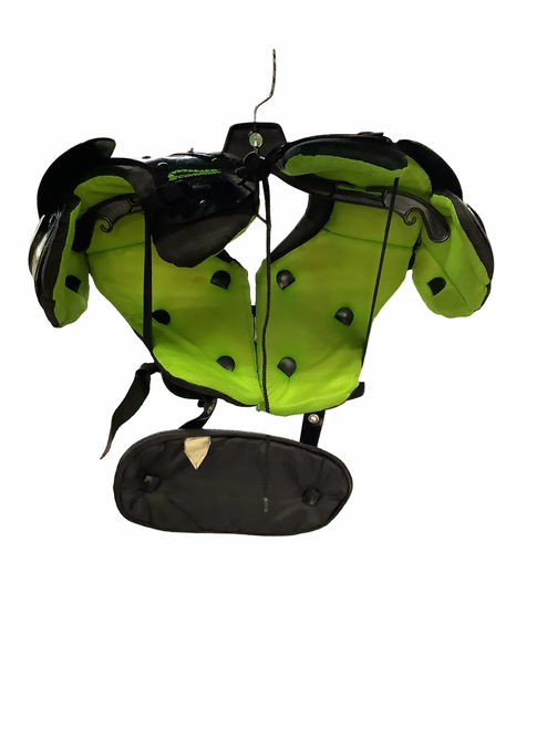 Vist Large View of Product Image Which is Used Champro SCORPION FB Shoulder Pads Black MD
