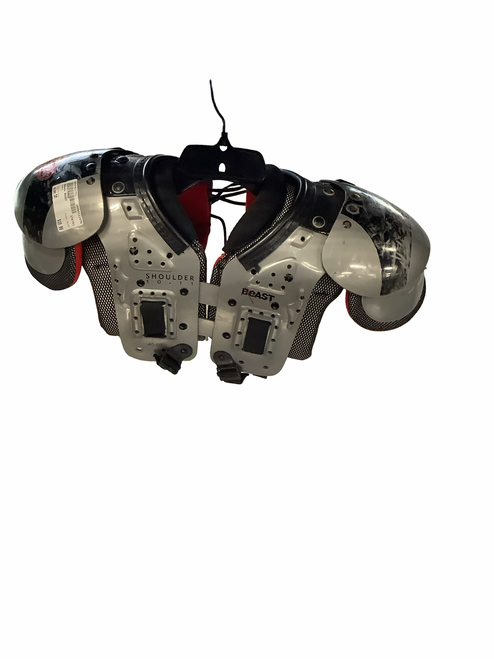 Vist Large View of Product Image Which is Used Adams BEAST FB Shoulder Pads Grey SM