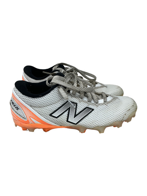 Vist Large View of Product Image Which is Used New Balance FREEZE LAX Cleats Mens White Senior 8