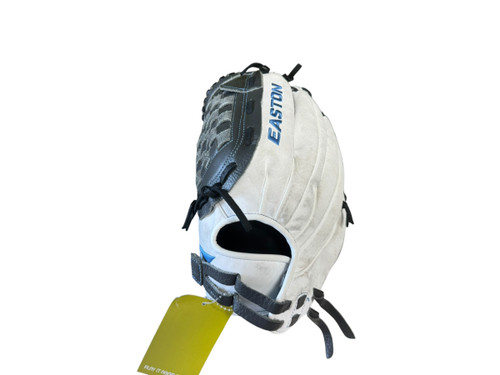 Vist Large View of Product Image Which is Used Easton BMFP125 BB/SB Glove LH Throw White 12 1/2"