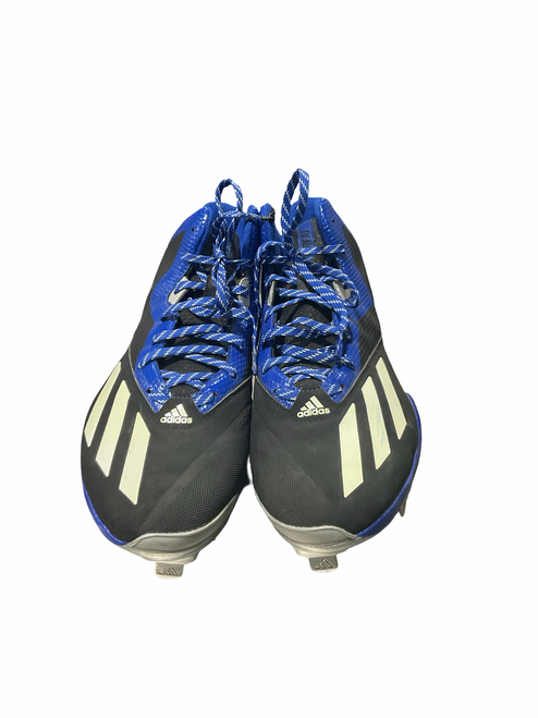 Vist Large View of Product Image Which is Used Adidas IRONSKIN METAL CLEATS BB/SB Cleats Black Senior 11.5