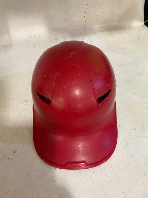 Vist Large View of Product Image Which is Used Easton SKULL HELMET Batting Helmet No Mask Red One Size