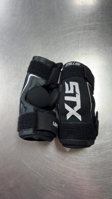 Vist Large View of Product Image Which is Used STX STALLION Lacrosse Arm Pads/Guards Black SM