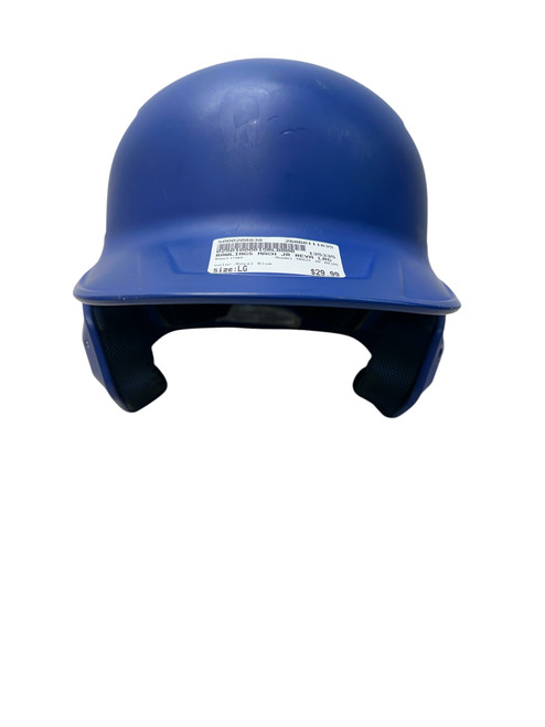 Vist Large View of Product Image Which is Used Rawlings MACH JR REVA Batting Helmet No Mask Royal Blue LG