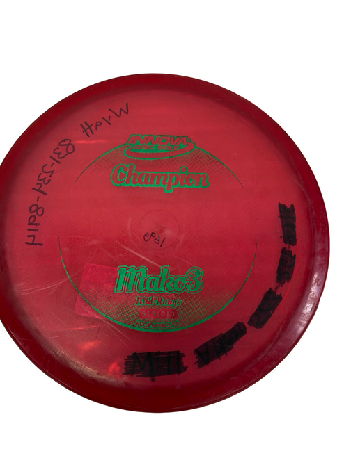Vist Large View of Product Image Which is Used Innova CHAMPION MAKO3 Disc Golf Mid Range Red 169g