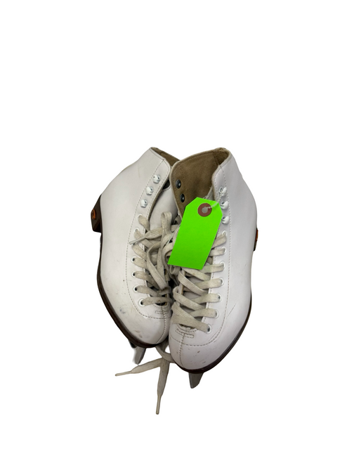 Vist Large View of Product Image Which is Used Riedell 12W Girls Figure Skate White Junior 03