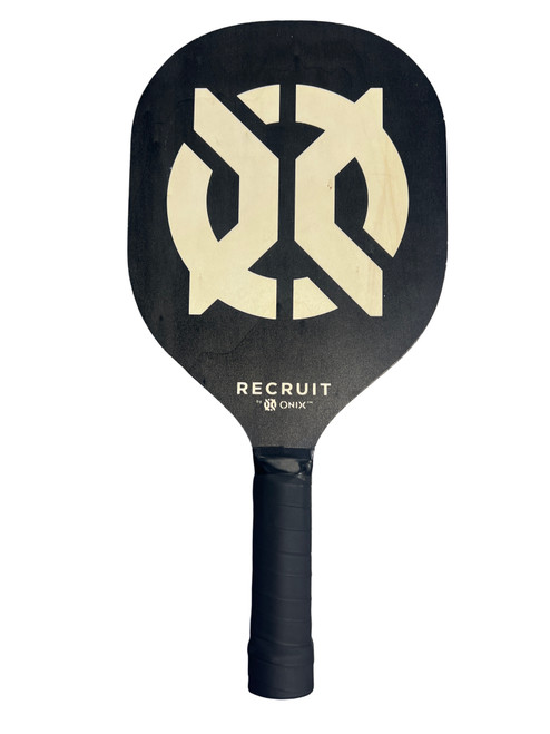 Vist Large View of Product Image Which is Used Onix RECRUIT Pickleball Racquet Black