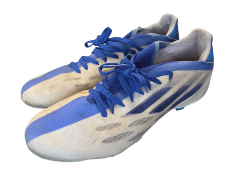Vist Large View of Product Image Which is Used Adidas Soccer Cleats White Senior 9