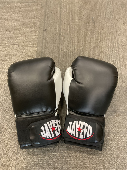 Vist Large View of Product Image Which is Used JAYEFO BOXING GLOVES Boxing Gloves Black And White Senior