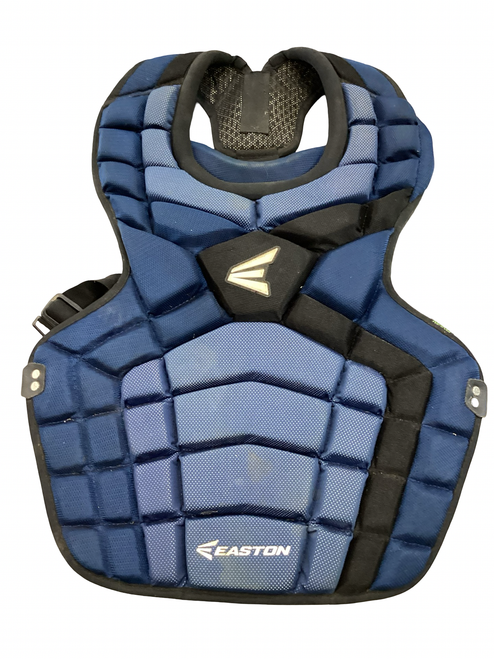 Vist Large View of Product Image Which is Used Easton MAKO CHEST 16.5IN Catchers Chest Protector Navy Blue Adult