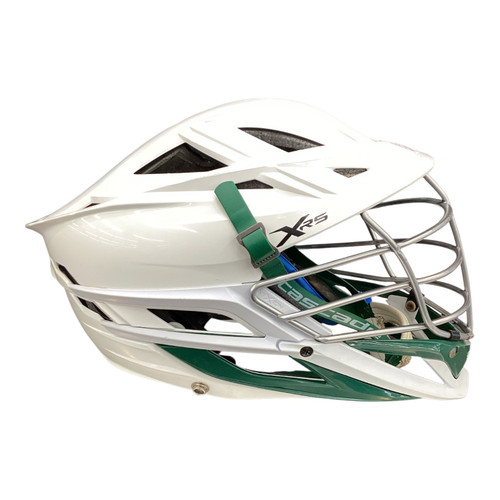 Vist Large View of Product Image Which is Used Cascade XRS Lacrosse Helmet White Fits all
