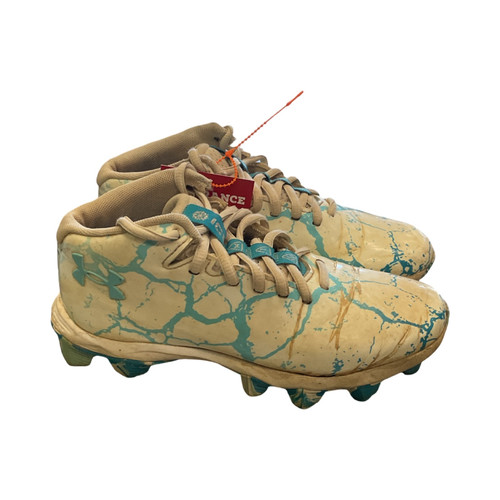 Vist Large View of Product Image Which is Used, Under Armour, BB/SB, Cleats, White, Junior, 03