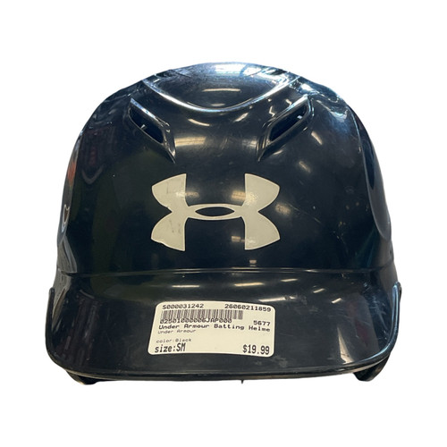 Vist Large View of Product Image Which is Used, Under, Armour, Batting Helmet, No Mask, Black, SM