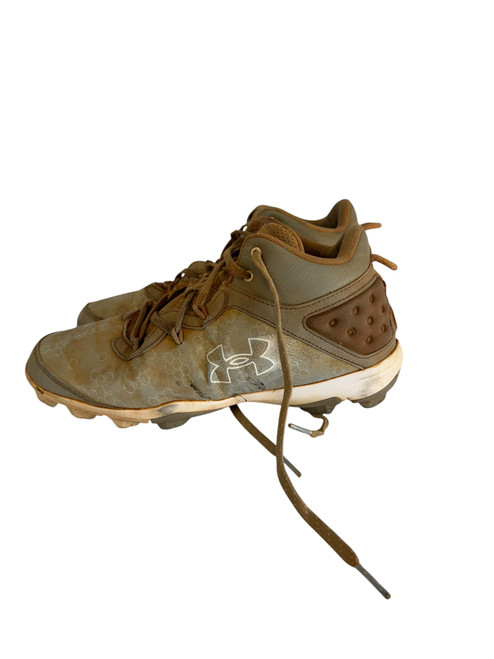 Vist Large View of Product Image Which is Used Under Armour BB/SB Cleats Grey Senior 9