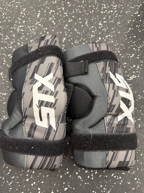 Vist Large View of Product Image Which is Used STX STALLION 75 Lacrosse Arm Pads/Guards Black SM