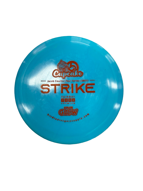 Vist Large View of Product Image Which is Used BIRDIEDISCS STRIKE Disc Golf Driver Carolina Blue