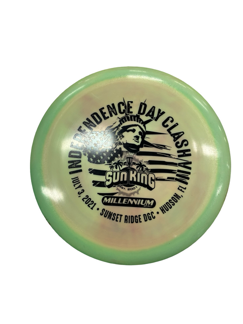 Vist Large View of Product Image Which is Used Millennium SCORPIUS Disc Golf Driver Green