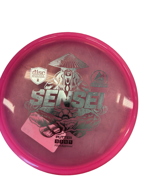 Vist Large View of Product Image Which is Used Discmania SENSEI Disc Golf Putter Pink