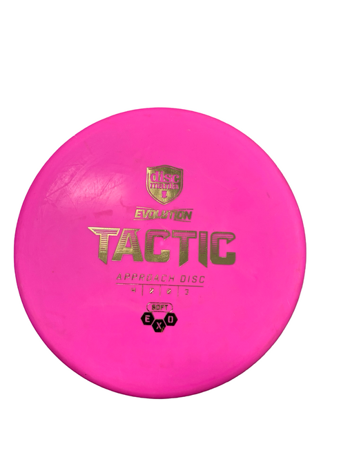 Vist Large View of Product Image Which is Used Discmania TACTIC Disc Golf Putter Pink