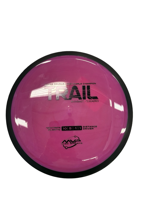 Vist Large View of Product Image Which is Used MVP TRAIL Disc Golf Driver Purple
