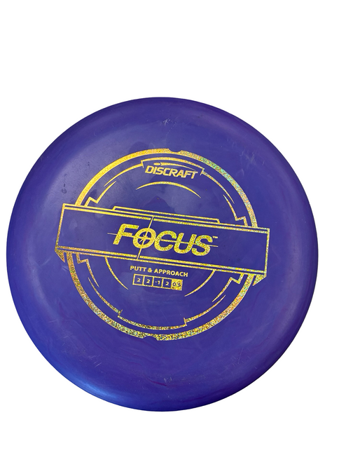 Vist Large View of Product Image Which is Used Discraft FOCUS Disc Golf Putter Purple