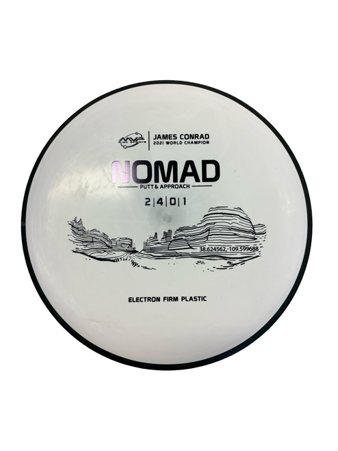 Vist Large View of Product Image Which is Used MVP NOMAD Disc Golf Putter White