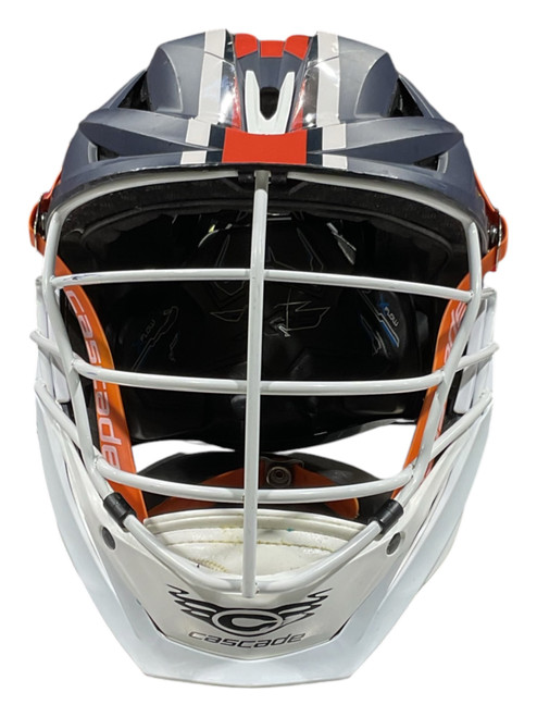 Vist Large View of Product Image Which is Used Cascade XRS Lacrosse Helmet Navy Blue SM