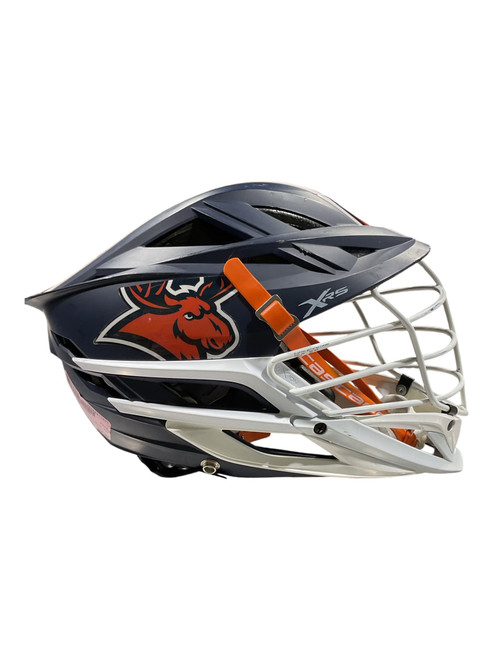 Vist Large View of Product Image Which is Used Cascade XRS Lacrosse Helmet Navy Blue SM
