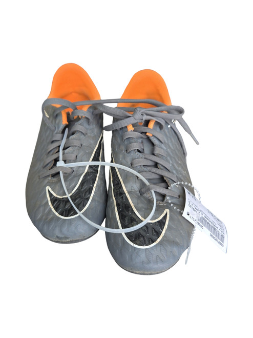 Vist Large View of Product Image Which is Used Nike HYPERVENOM CLEATS 3.5 Soccer Cleats Grey Junior 03.5