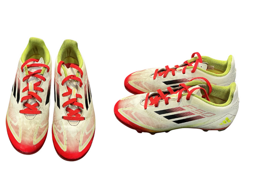 Vist Large View of Product Image Which is Used Adidas F50 Soccer Cleats White Junior 03