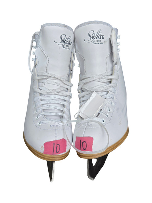 Vist Large View of Product Image Which is Used Jackson SOFT SKATE 380 WOMENS SKATES WomensFigure Skate White Senior 10