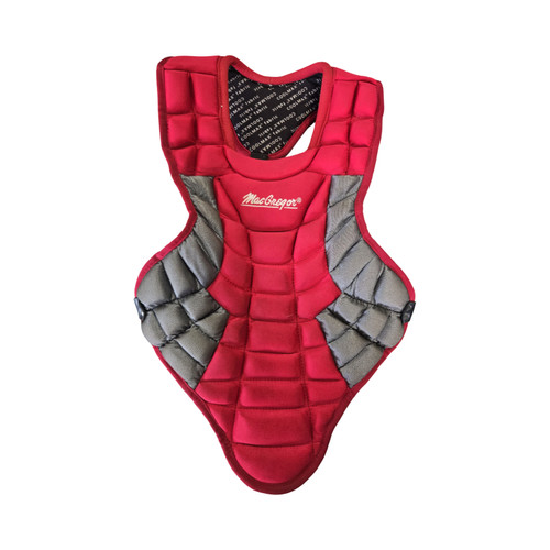 Vist Large View of Product Image Which is Used MacGregor JR CHEST PROTECTOR Catchers Chest Protector Red Junior