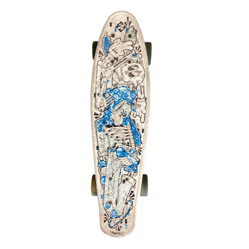 Vist Large View of Product Image Which is Used PENNY Complete Skateboard White Regular