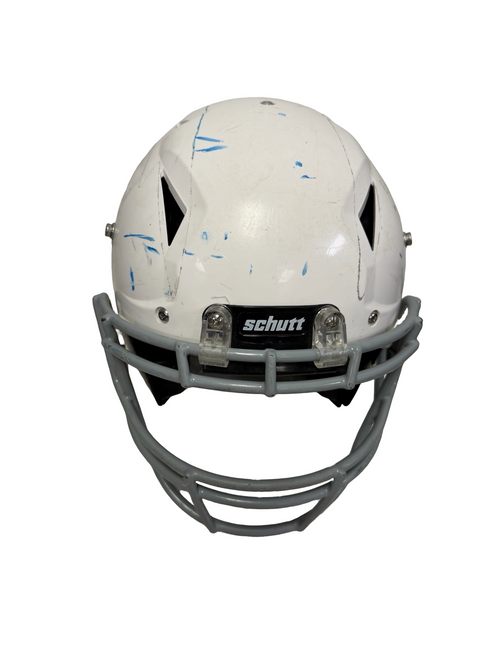 Vist Large View of Product Image Which is Used 2024 Schutt VENGEANCE A11 2.0 Youth Football Helmet White LG